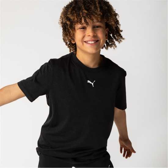 Детски тениски и фланелки Puma Train T-Shirt Junior Черно Puma Train T-Shirt Junior Черно Детски тениски и фланелки