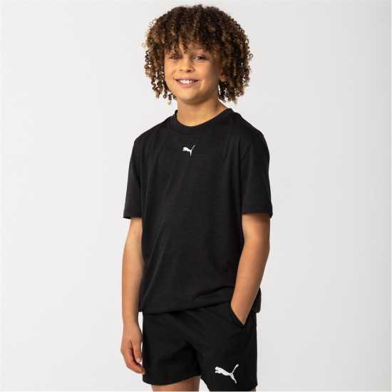 Детски тениски и фланелки Puma Train T-Shirt Junior Черно Puma Train T-Shirt Junior Черно Детски тениски и фланелки