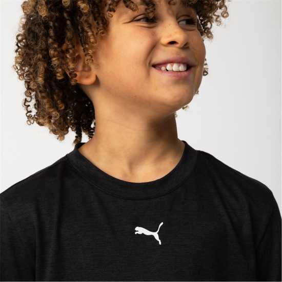 Детски тениски и фланелки Puma Train T-Shirt Junior Черно Puma Train T-Shirt Junior Черно Детски тениски и фланелки