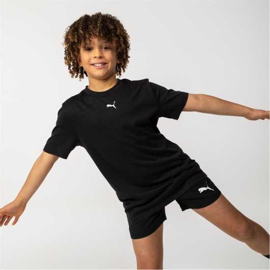Детски тениски и фланелки Puma Train T-Shirt Junior Черно Puma Train T-Shirt Junior Черно Детски тениски и фланелки