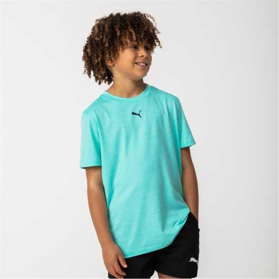 Puma Train T-Shirt Junior Търкоаз Детски тениски и фланелки