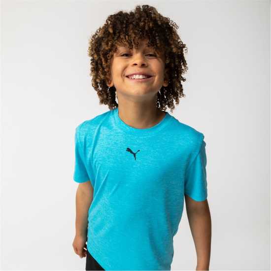 Puma Train T-Shirt Junior Небесно синьо Детски тениски и фланелки