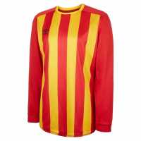 Umbro Sleeve Stripe Jersey Shirt Junior Vrmillion/Yllow Детски тениски и фланелки