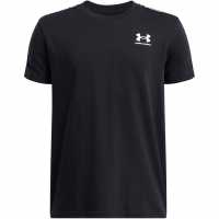Under Armour Ua Sportstyle Taped Boys Short Sleeve Black 