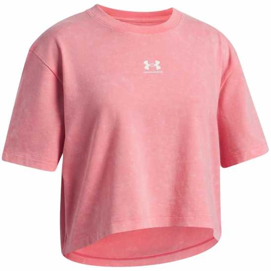 Under Armour Ua Rival Wash Ss Jn63 Pink/White 