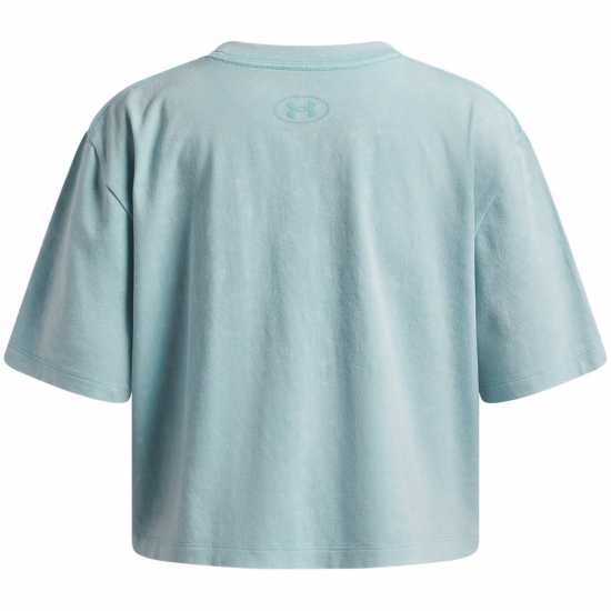 Under Armour Kids' Short Sleeve Performance Gym Top Blue Haze/White 