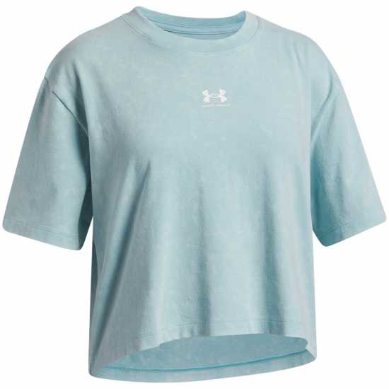 Under Armour Kids' Short Sleeve Performance Gym Top Blue Haze/White 