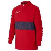 Nike Детско Горнище За Тренировка Academy Drill Top Junior Boys Red/White Детски тениски и фланелки