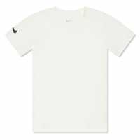 Nike Unisex Kids' Short Sleeve Performance Gym Top White 