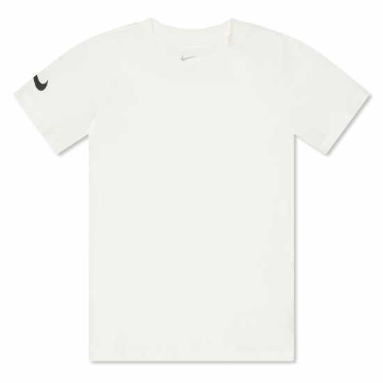 Nike Unisex Kids' Short Sleeve Performance Gym Top White 