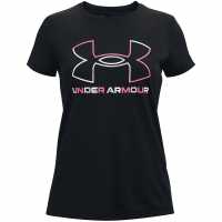 Under Armour Тениска Live Sportstyle Graphic Short Sleeve T Shirt Girls Black Детски тениски и фланелки