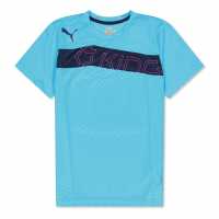 Puma Kids' Graphic Tee Short Sleeve Performance Gym Top  