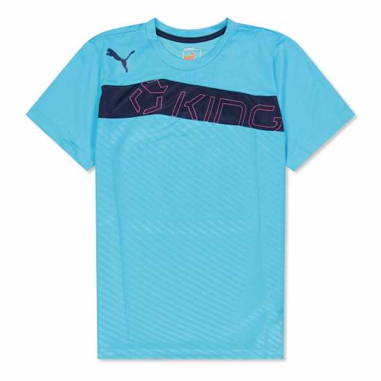 Puma Kids' Graphic Tee Short Sleeve Performance Gym Top  