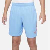 Nike Момчешки Къси Гащи Dri-Fit Hybrid Shorts Junior Boys Blue/Orange Детски тениски и фланелки