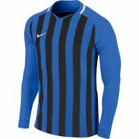 Nike Фланелка С Дълъг Ръкав Stripe Division Long Sleeve Jersey Junior Boys Blue/Black Детски тениски и фланелки