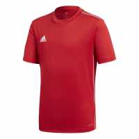 Adidas Core 18 Shirt Junior Red/White Детски тениски и фланелки