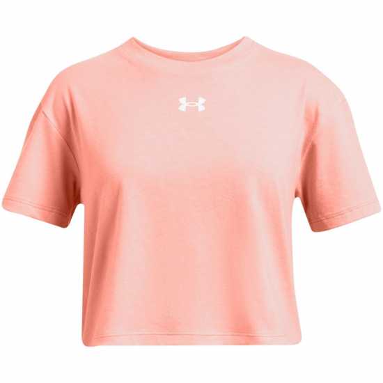 Детски тениски и фланелки Under Armour Crop Sportstyle Logo Ss Orange Under Armour Crop Sportstyle Logo Ss Orange Детски тениски и фланелки