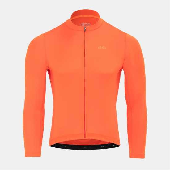 Фланелка С Дълъг Ръкав Dhb Long Sleeve Jersey Mens Firey Red Мъжки тениски и фланелки