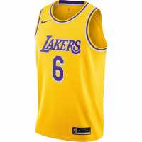 Nike Nba Icon Edition Swingman Jersey Лейкърс/Джеймс Мъжко облекло за едри хора