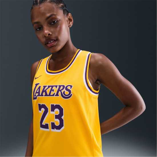Nike Nba Icon Edition Swingman Jersey Лейкърс/Джеймс Мъжки тениски и фланелки