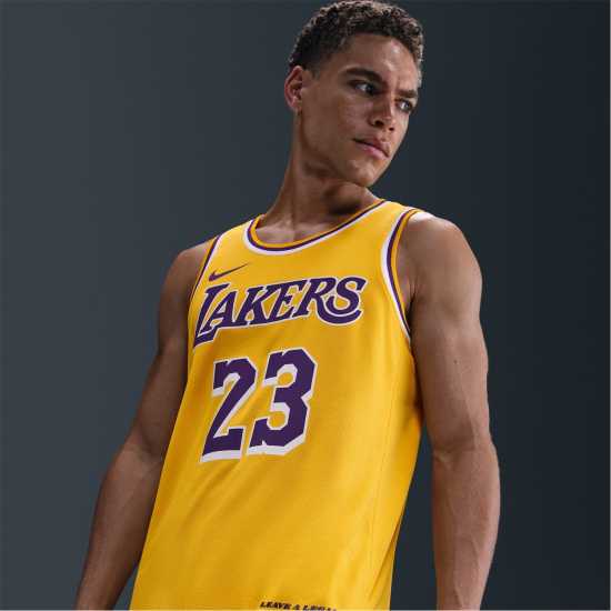 Nike Nba Icon Edition Swingman Jersey Лейкърс/Джеймс Мъжки тениски и фланелки
