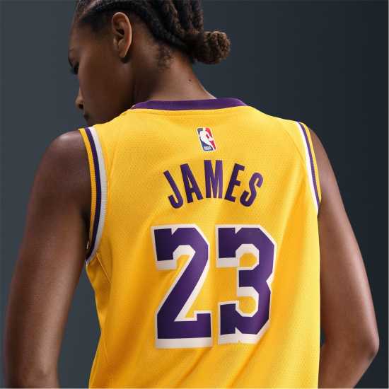Nike Nba Icon Edition Swingman Jersey Лейкърс/Джеймс Мъжки тениски и фланелки