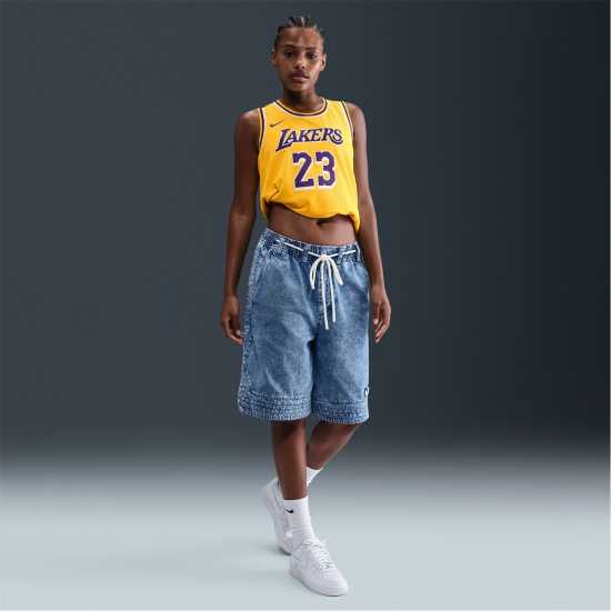 Nike Nba Icon Edition Swingman Jersey Лейкърс/Джеймс Мъжки тениски и фланелки