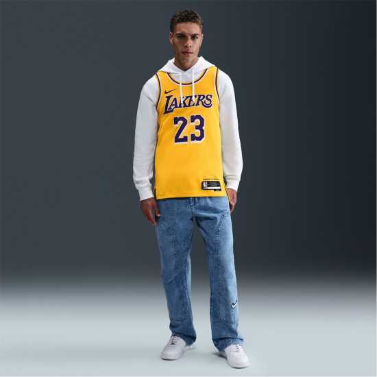 Nike Nba Icon Edition Swingman Jersey Лейкърс/Джеймс Мъжки тениски и фланелки