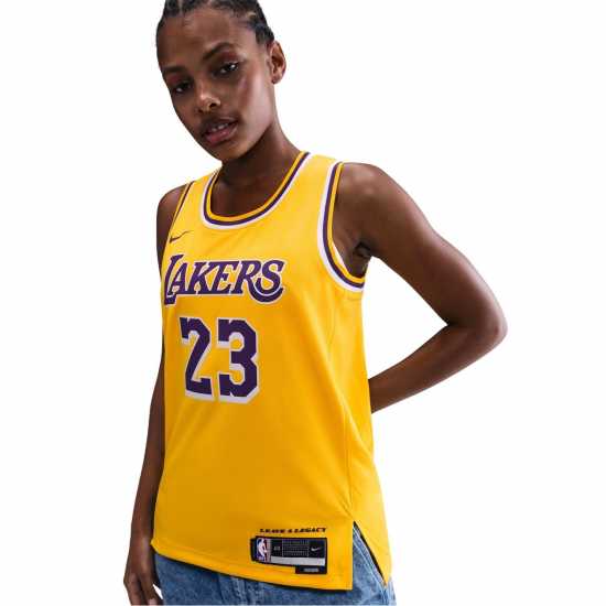 Nike Nba Icon Edition Swingman Jersey Лейкърс/Джеймс Мъжки тениски и фланелки