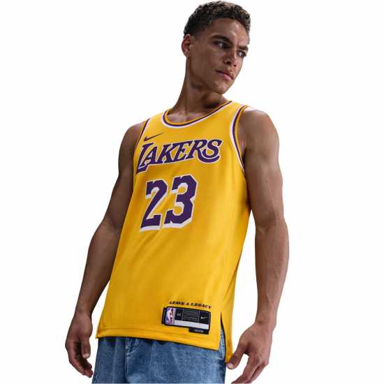 Nike Nba Icon Edition Swingman Jersey Лейкърс/Джеймс Мъжки тениски и фланелки