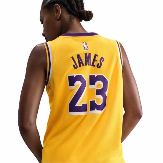 Nike Nba Icon Edition Swingman Jersey Лейкърс/Джеймс Мъжки тениски и фланелки
