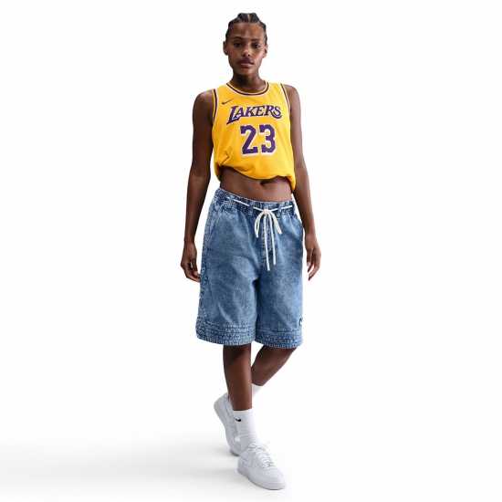 Nike Nba Icon Edition Swingman Jersey Лейкърс/Джеймс Мъжки тениски и фланелки
