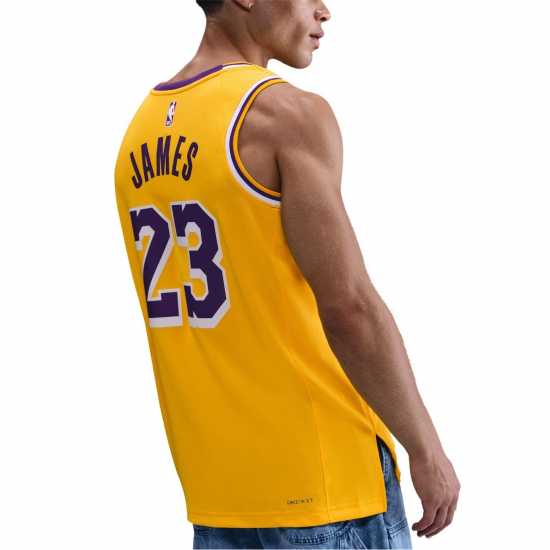 Nike Nba Icon Edition Swingman Jersey Лейкърс/Джеймс Мъжки тениски и фланелки