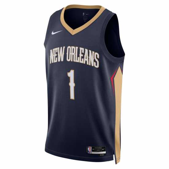 Nike Nba Icon Edition Swingman Jersey Pelicans/Williamson Мъжко облекло за едри хора