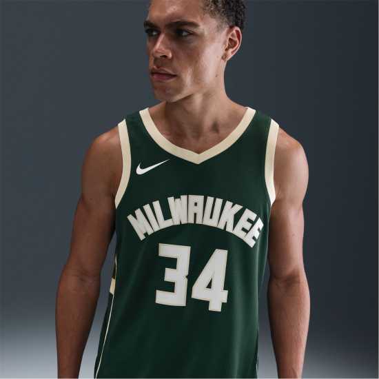 Мъжки тениски и фланелки Nike Nba Icon Edition Swingman Jersey Бъкс Nike Nba Icon Edition Swingman Jersey Бъкс Мъжки тениски и фланелки
