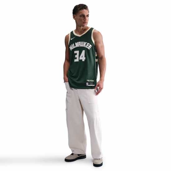 Мъжки тениски и фланелки Nike Nba Icon Edition Swingman Jersey Бъкс Nike Nba Icon Edition Swingman Jersey Бъкс Мъжки тениски и фланелки