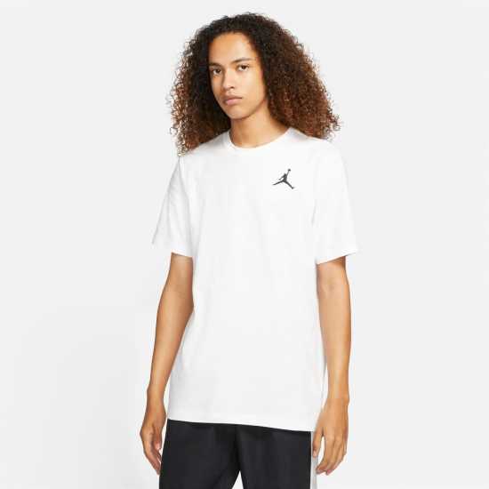 Air Jordan Jumpman Men's Short-Sleeve Crew T Shirt Бяло/Черно Мъжки тениски и фланелки