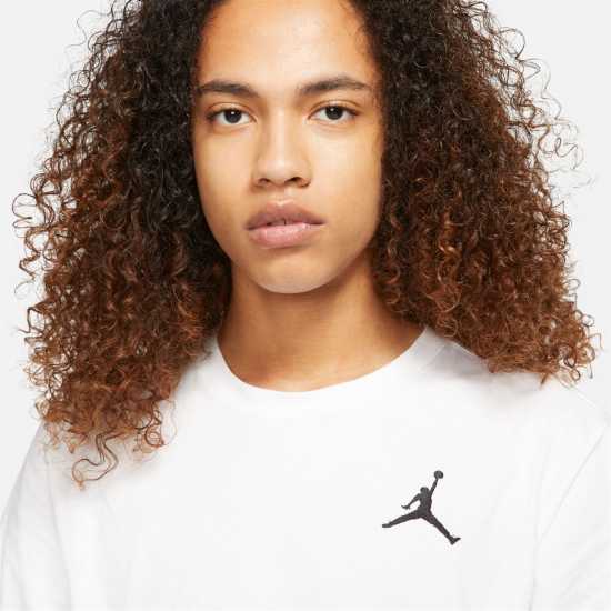 Air Jordan Jumpman Men's Short-Sleeve Crew T Shirt Бяло/Черно Мъжки тениски и фланелки