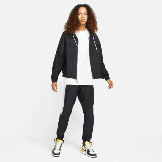 Air Jordan Jumpman Men's Short-Sleeve Crew T Shirt Бяло/Черно Мъжки тениски и фланелки