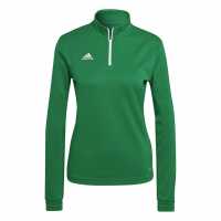 Adidas Спортно Горнище Ent22 Track Top Womens Green/White Дамски тениски с яка