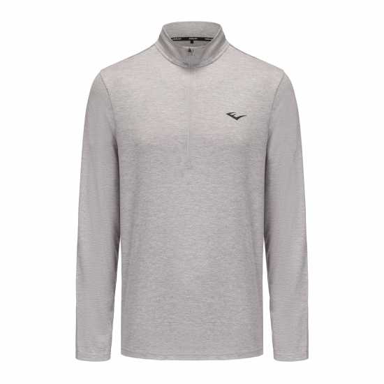 Блуза С Четвърт Цип Everlast Flex Quarter Zip Mens Сив марл Мъжки дрехи за фитнес