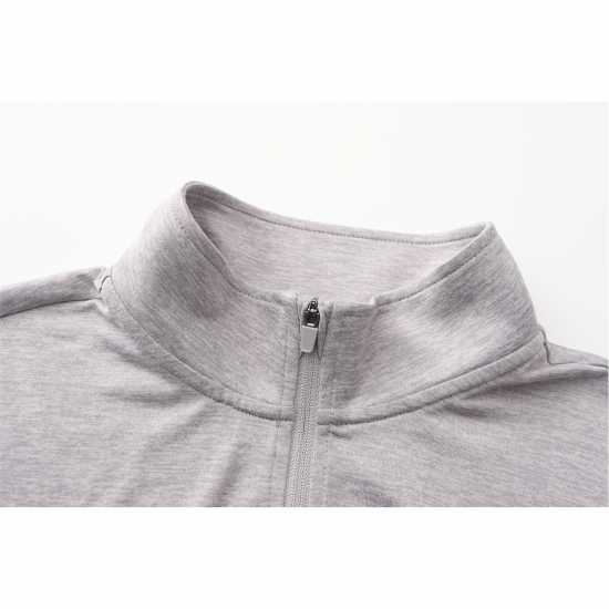 Блуза С Четвърт Цип Everlast Flex Quarter Zip Mens Сив марл Мъжки дрехи за фитнес