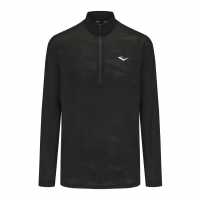 Блуза С Четвърт Цип Everlast Flex Quarter Zip Mens Черно Мъжки дрехи за фитнес