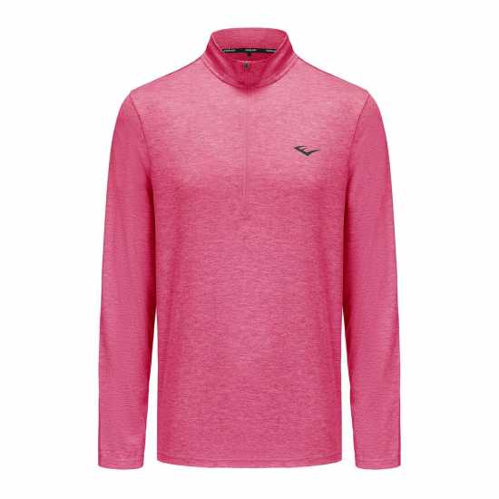 Блуза С Четвърт Цип Everlast Flex Quarter Zip Mens Pink Marl Мъжки дрехи за фитнес