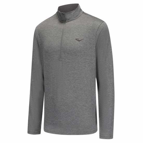 Блуза С Четвърт Цип Everlast Flex Quarter Zip Mens Тъмно сиво марл Мъжки дрехи за фитнес