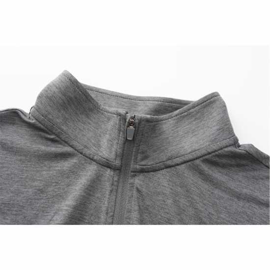 Блуза С Четвърт Цип Everlast Flex Quarter Zip Mens Тъмно сиво марл Мъжки дрехи за фитнес