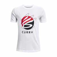 Under Armour Тениска Момчета Curry Logo T Shirt Junior Boys