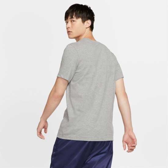 Nike Мъжка Тениска Air Jordan Big Logo T Shirt Mens Сиво Мъжки тениски с яка
