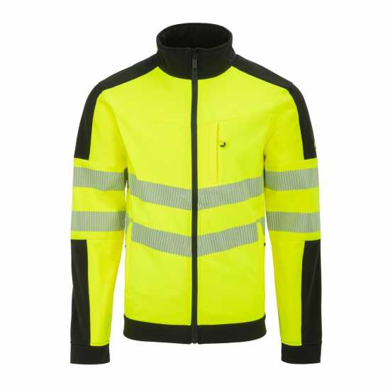 Dunlop Мъжко Софтшел Яке Hi Vis Softshell Jacket Mens  Работно облекло