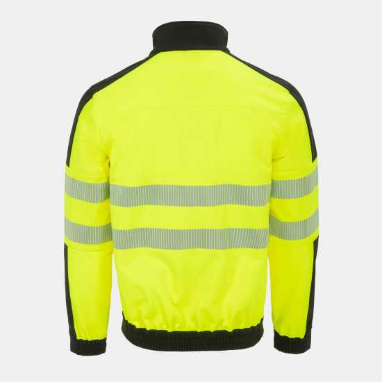 Dunlop Мъжко Софтшел Яке Hi Vis Softshell Jacket Mens  Работно облекло